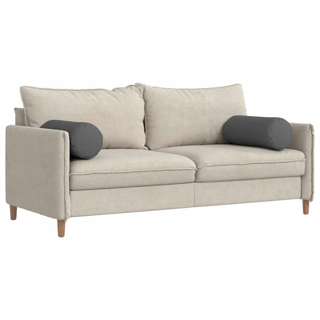 Cuscini a rullo 2 pcs Grigio scuro Ø 25 x 70 cm Tessuto | homemem39