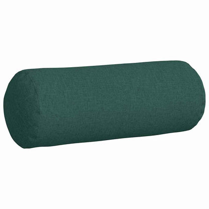 Cuscini a rullo 2 pcs Verde Scuro Ø 25 x 70 cm Tessuto