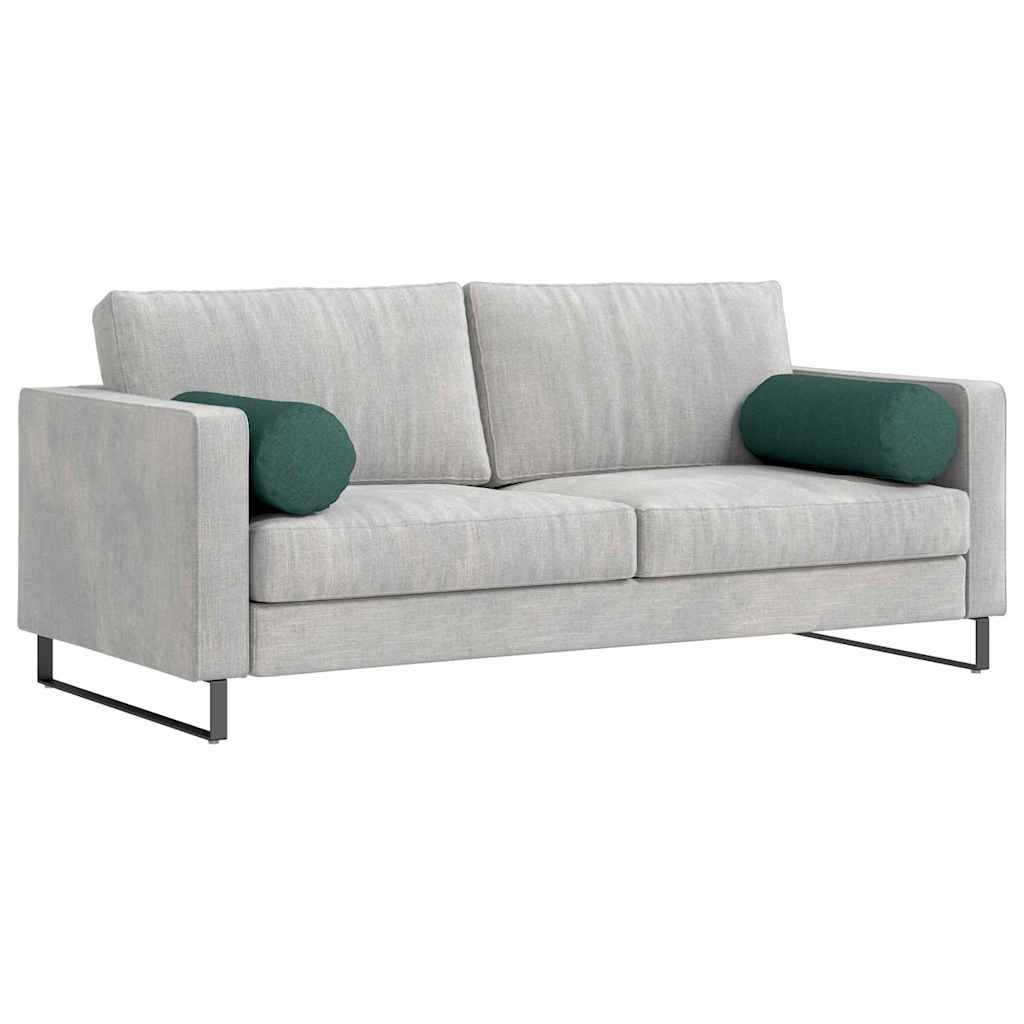 Cuscini a rullo 2 pcs Verde Scuro Ø 25 x 70 cm Tessuto | homemem39
