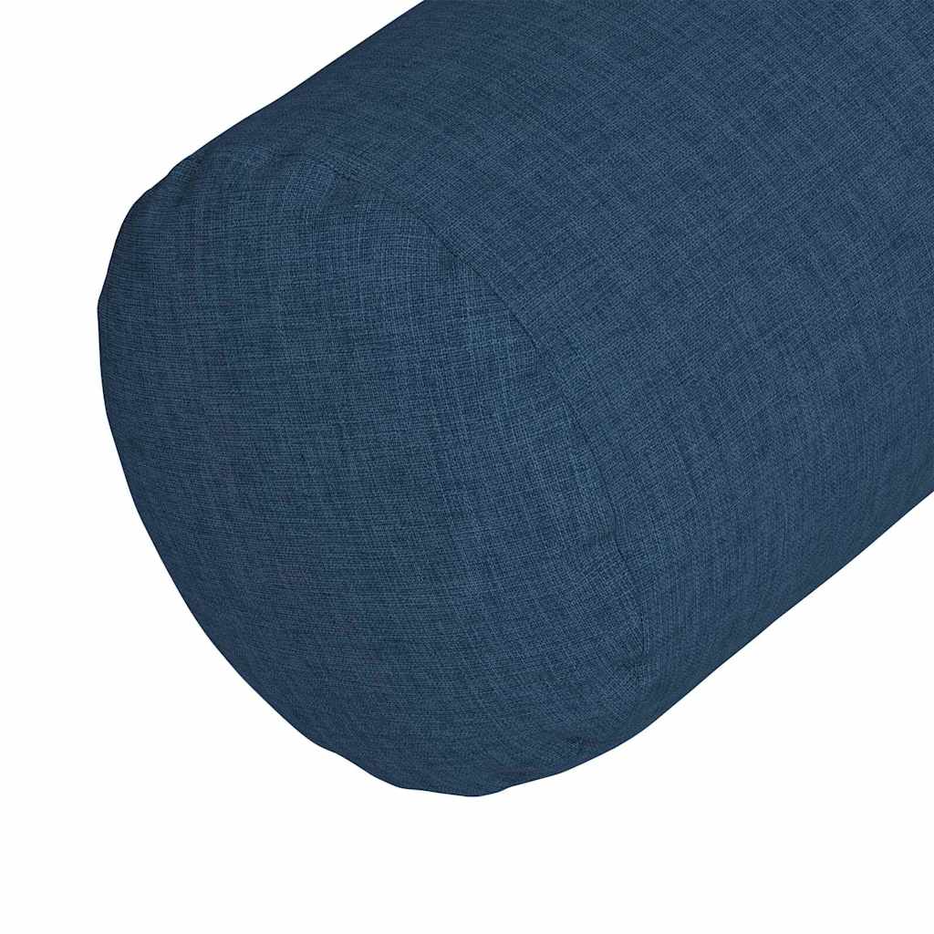 Cuscini a rullo 2 pcs Blu Ø 25 x 70 cm Tessuto | homemem39