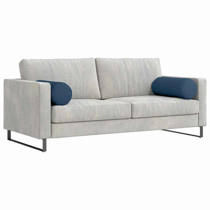 Cuscini a rullo 2 pcs Blu Ø 25 x 70 cm Tessuto | homemem39