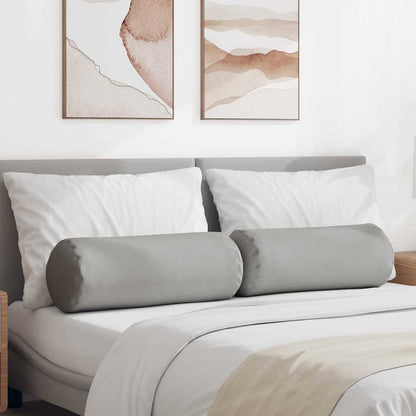 Cuscini a rullo 2 pcs Grigio Nuvola Ø 25 x 70 cm Tessuto
