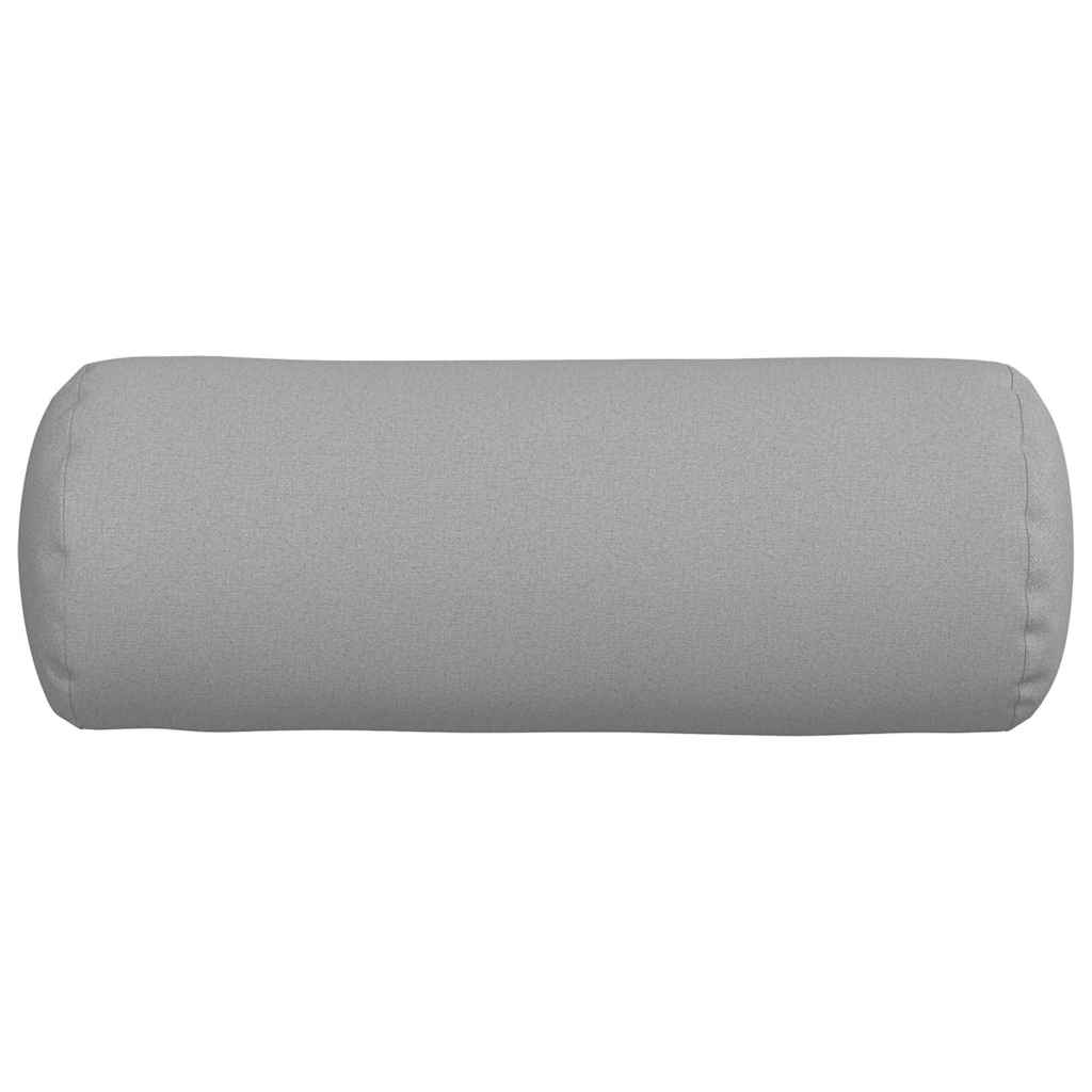 Cuscini a rullo 2 pcs Grigio Nuvola Ø 25 x 70 cm Tessuto | homemem39