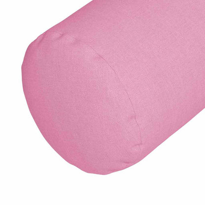 Cuscini a rullo 2 pcs Rosa Ø 25 x 70 cm Tessuto
