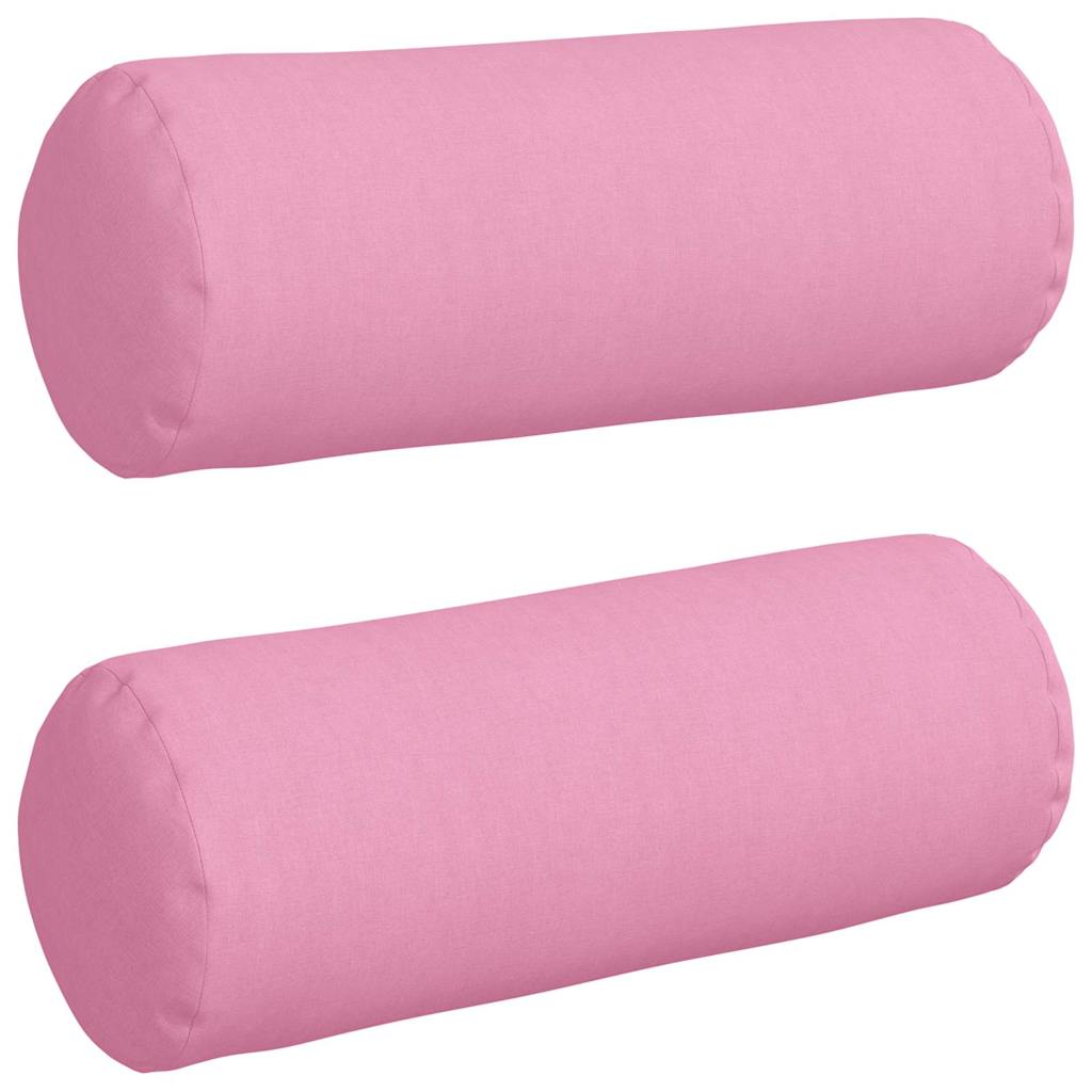 Cuscini a rullo 2 pcs Rosa Ø 25 x 70 cm Tessuto | homemem39