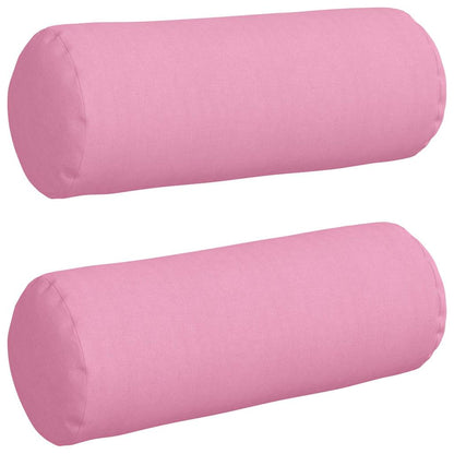 Cuscini a rullo 2 pcs Rosa Ø 25 x 70 cm Tessuto | homemem39