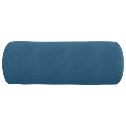 Cuscini a rullo 2 pcs Blu Ø 25 x 70 cm Tessuto in Cords