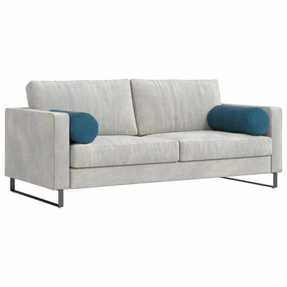 Cuscini a rullo 2 pcs Blu Ø 25 x 70 cm Tessuto in Cords
