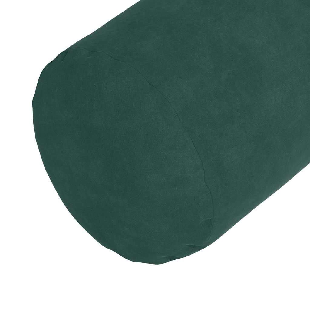 Cuscini a rullo 2 pcs Verde Scuro Ø 25 x 70 cm Tessuto in Cords | homemem39