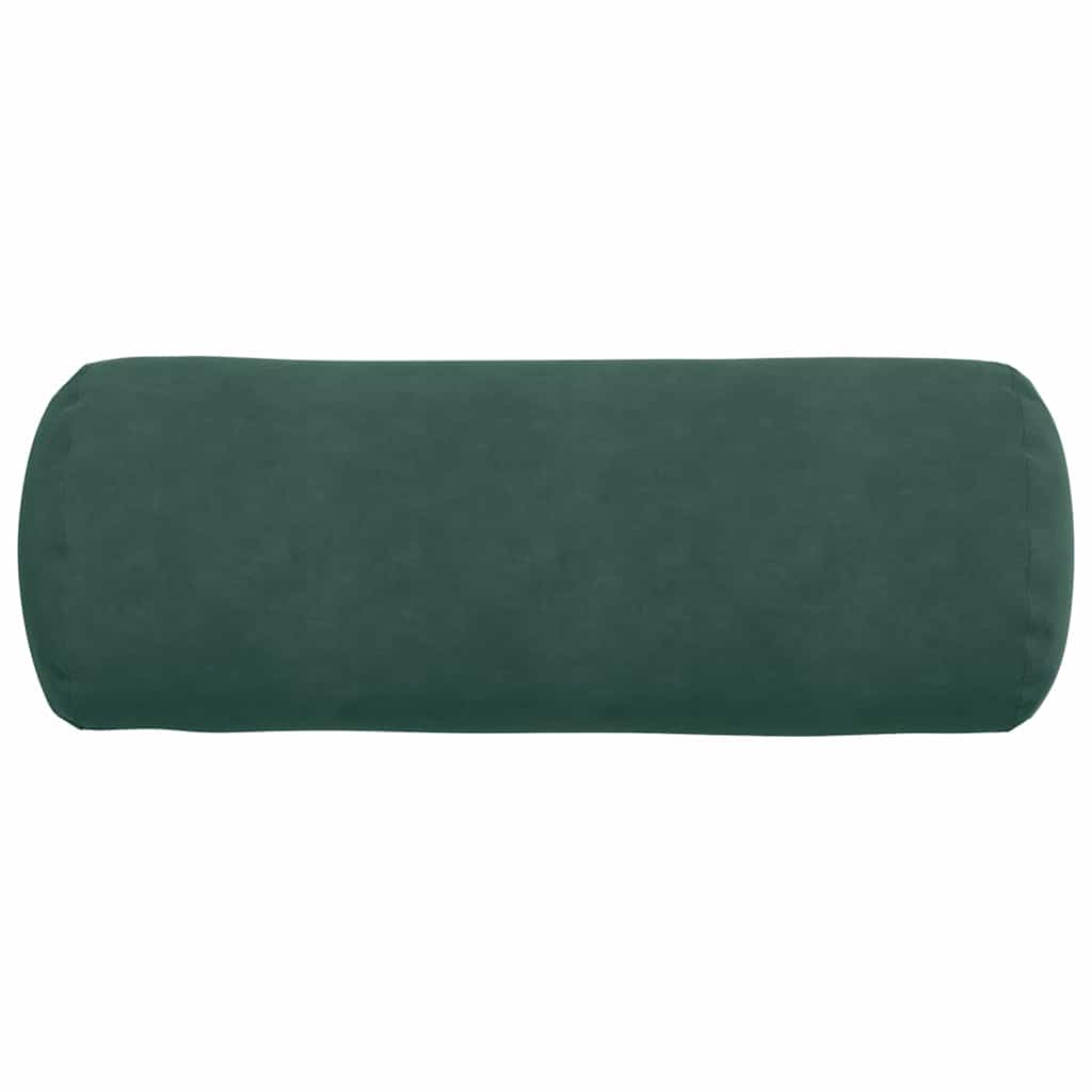 Cuscini a rullo 2 pcs Verde Scuro Ø 25 x 70 cm Tessuto in Cords | homemem39