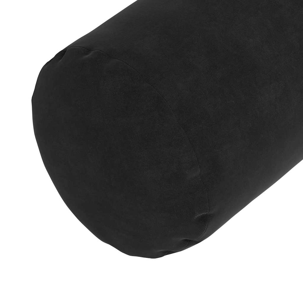Cuscini a rullo 2 pcs Nero Ø 25 x 70 cm Tessuto in Cords | homemem39