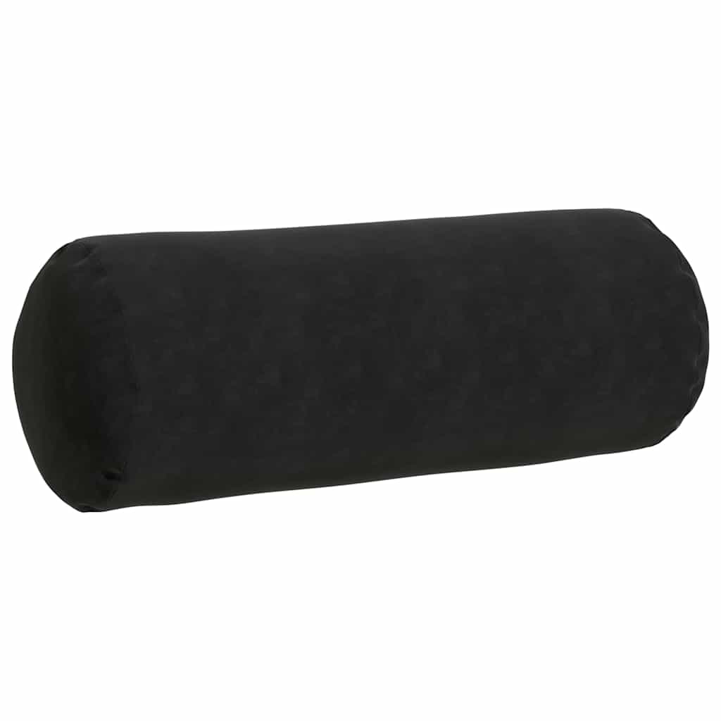Cuscini a rullo 2 pcs Nero Ø 25 x 70 cm Tessuto in Cords | homemem39