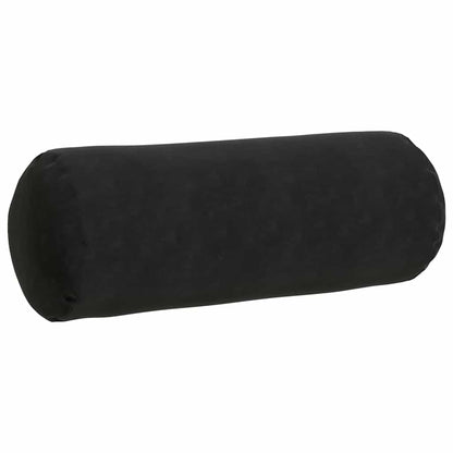 Cuscini a rullo 2 pcs Nero Ø 25 x 70 cm Tessuto in Cords