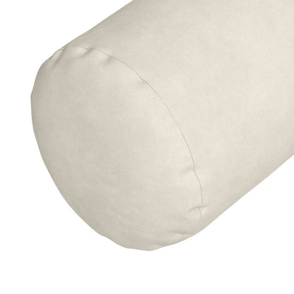 Cuscini a rullo 2 pcs Crema Ø 25 x 70 cm Tessuto in Cords | homemem39
