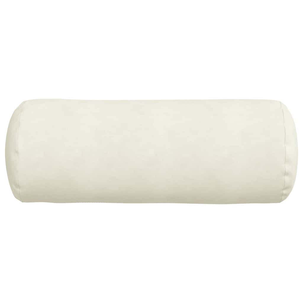 Cuscini a rullo 2 pcs Crema Ø 25 x 70 cm Tessuto in Cords | homemem39