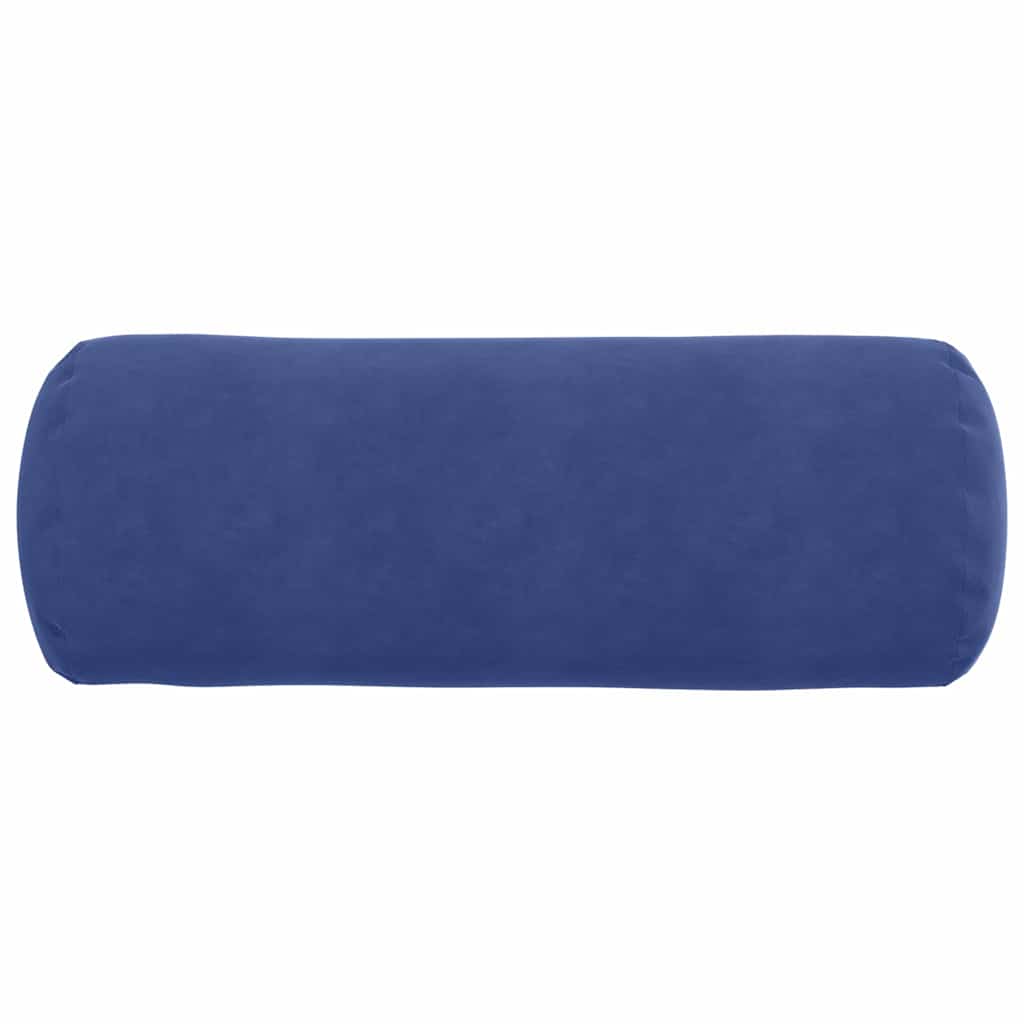 Cuscini a rullo 2 pcs Blu Polizia Ø 25 x 70 cm Tessuto in Cords | homemem39