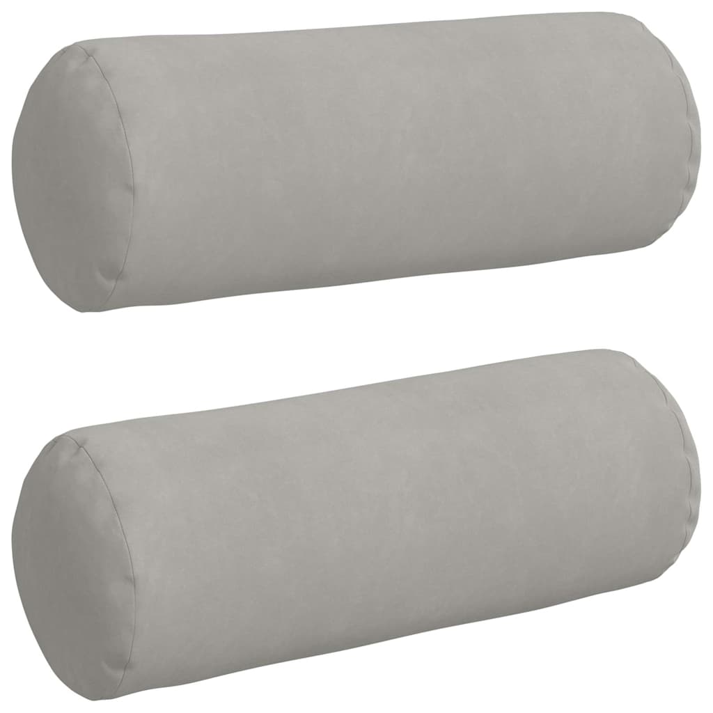 Cuscini a rullo 2 pcs Grigio chiaro Ø 25 x 70 cm | homemem39