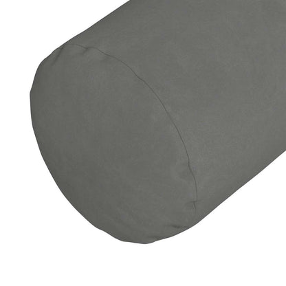 Cuscini a rullo 2 pcs Grigio scuro Ø 25 x 70 cm