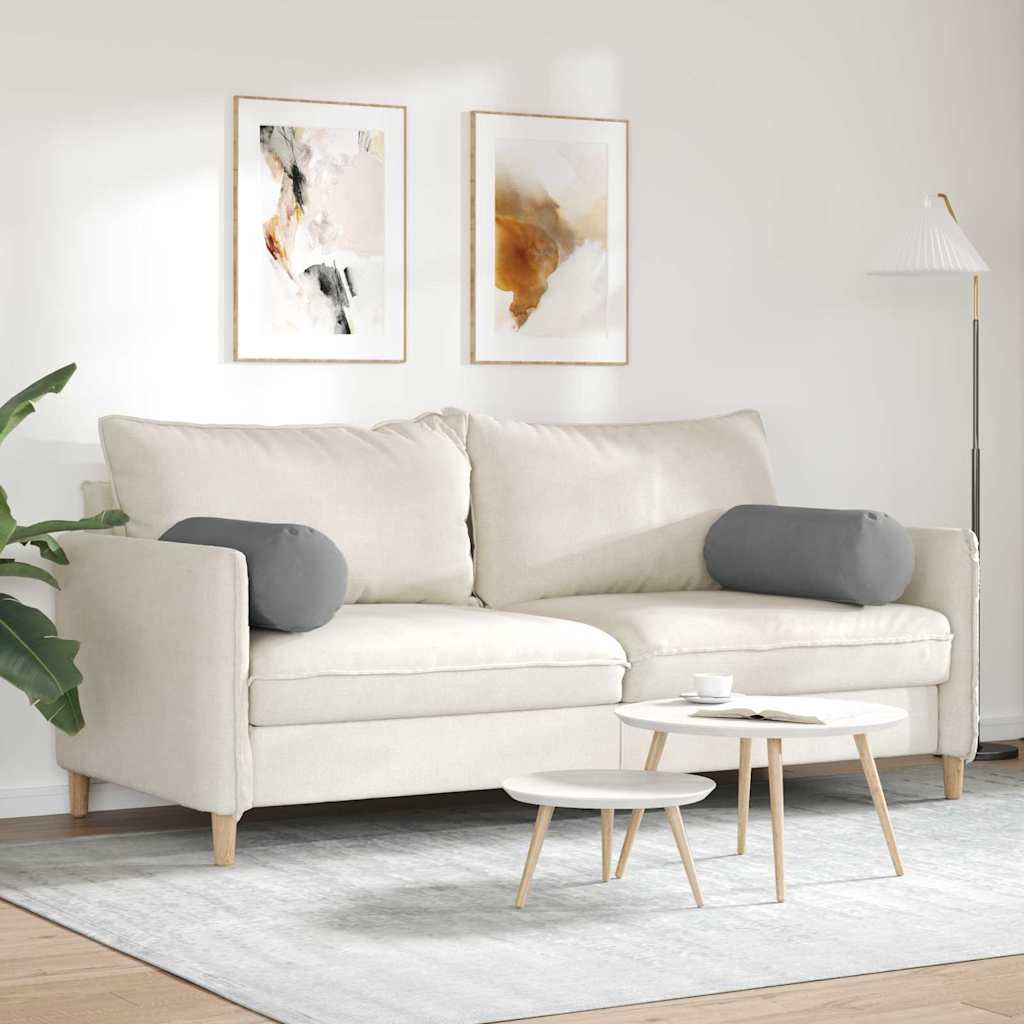 Cuscini a rullo 2 pcs Grigio scuro Ø 25 x 70 cm | homemem39