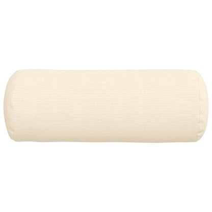 Cuscini a rullo 2 pcs Crema Ø 25 x 70 cm Tessuto in Cords