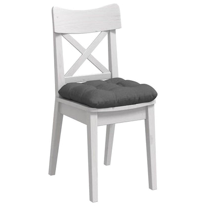 Cuscini per Seduta 4 pcs Grigio scuro 40 x 40 x 12 cm Tessuto | homemem39