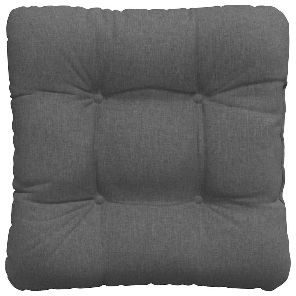 Cuscini per Seduta 4 pcs Grigio scuro 40 x 40 x 12 cm Tessuto | homemem39