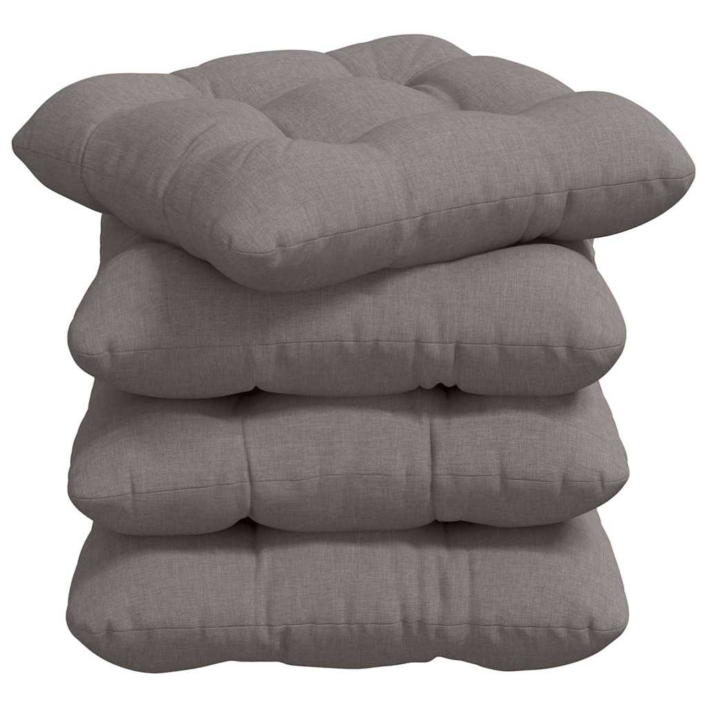 Cuscini per Seduta 4 pcs Talpa 40 x 40 x 12 cm Tessuto | homemem39