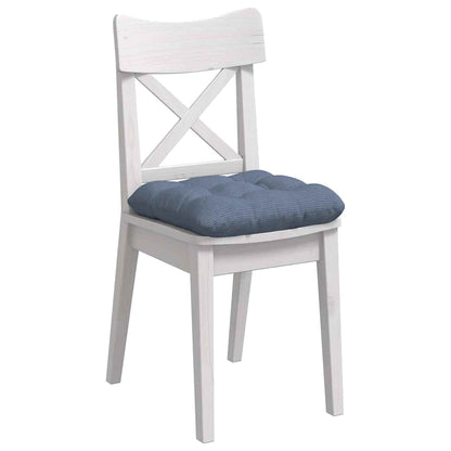 Cuscini per Seduta 4 pcs Blu 40 x 40 cm Tessuto in Cords