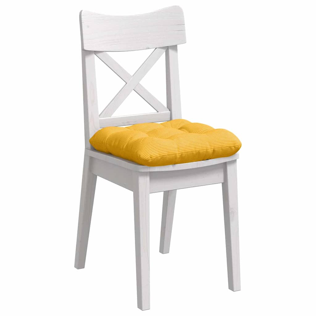Cuscini per Seduta 4 pcs Giallo Chiaro 40 x 40 cm | homemem39