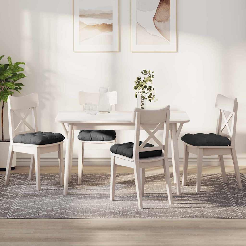 Cuscini per Seduta 4 pcs Grigio scuro 45 x 45 cm