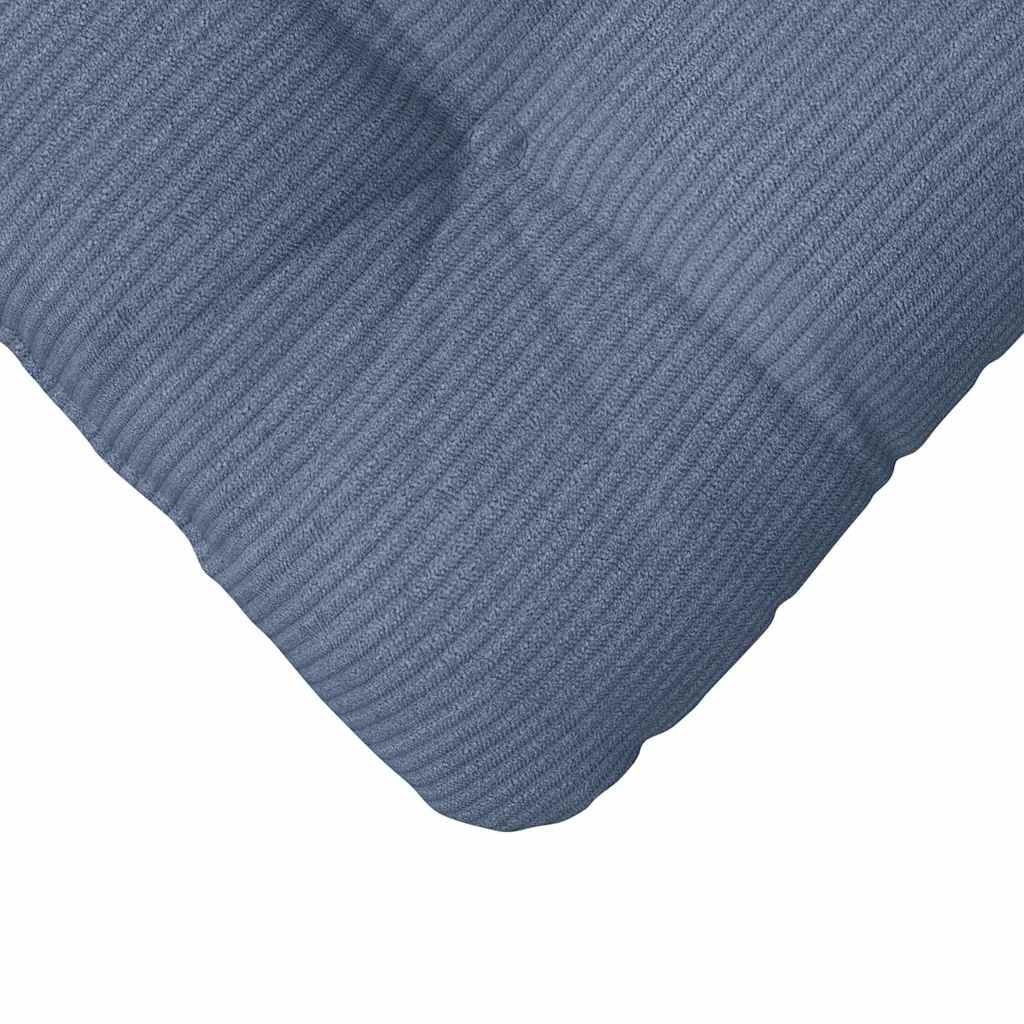 Cuscini per Seduta 4 pcs Blu 45 x 45 cm Tessuto in Cords