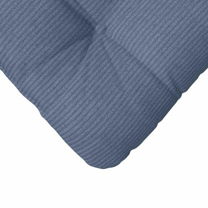 Cuscini per Seduta 4 pcs Blu 45 x 45 cm Tessuto in Cords