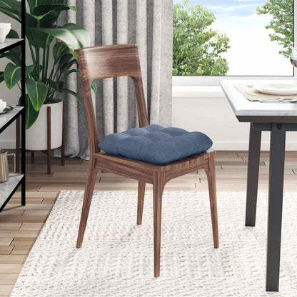 Cuscini per Seduta 4 pcs Blu 45 x 45 cm Tessuto in Cords