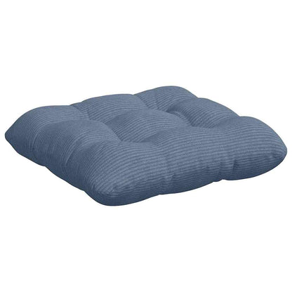 Cuscini per Seduta 4 pcs Blu 45 x 45 cm Tessuto in Cords