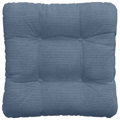 Cuscini per Seduta 4 pcs Blu 45 x 45 cm Tessuto in Cords