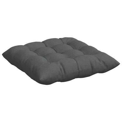 Cuscini per Seduta 4 pcs Grigio scuro 40 x 40 x 6 cm Tessuto | homemem39