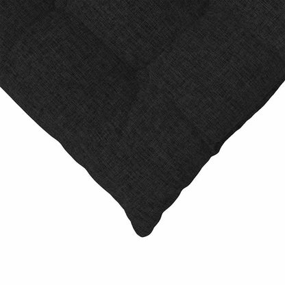 Cuscini per Seduta 4 pcs Nero 40 x 40 x 6 cm Tessuto