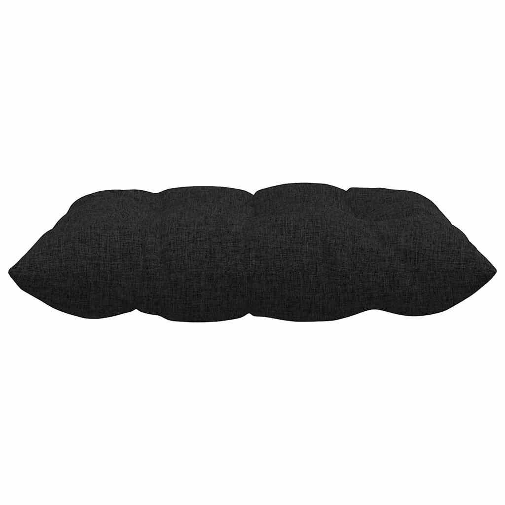 Cuscini per Seduta 4 pcs Nero 40 x 40 x 6 cm Tessuto | homemem39