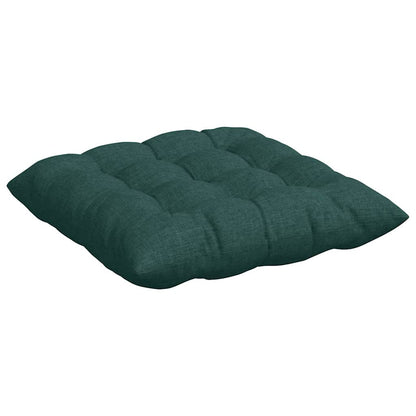 Cuscini per Seduta 4 pcs Verde Scuro 40 x 40 x 6 cm Tessuto | homemem39