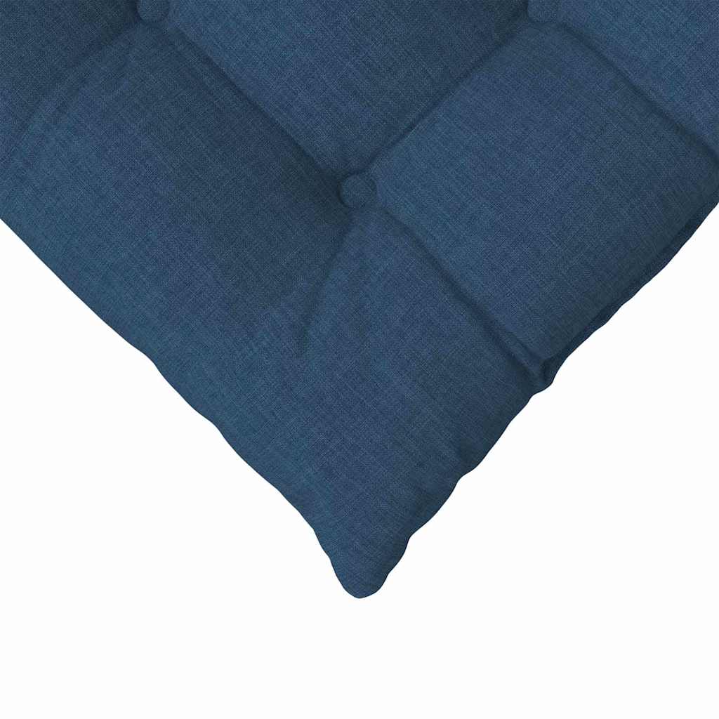 Cuscini per Seduta 4 pcs Blu 40 x 40 x 6 cm Tessuto | homemem39
