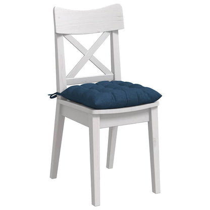 Cuscini per Seduta 4 pcs Blu 40 x 40 x 6 cm Tessuto | homemem39