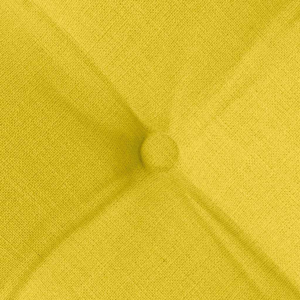 Cuscini per Seduta 4 pcs Giallo Chiaro 40 x 40 x 6 cm Tessuto | homemem39