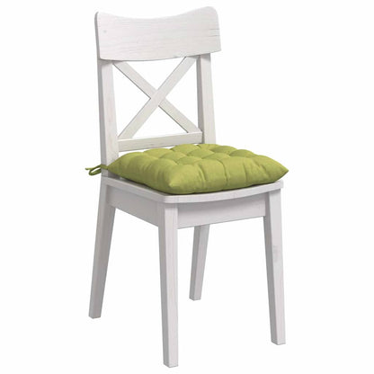 Cuscini per Seduta 4 pcs Verde chiaro 40 x 40 x 6 cm Tessuto | homemem39