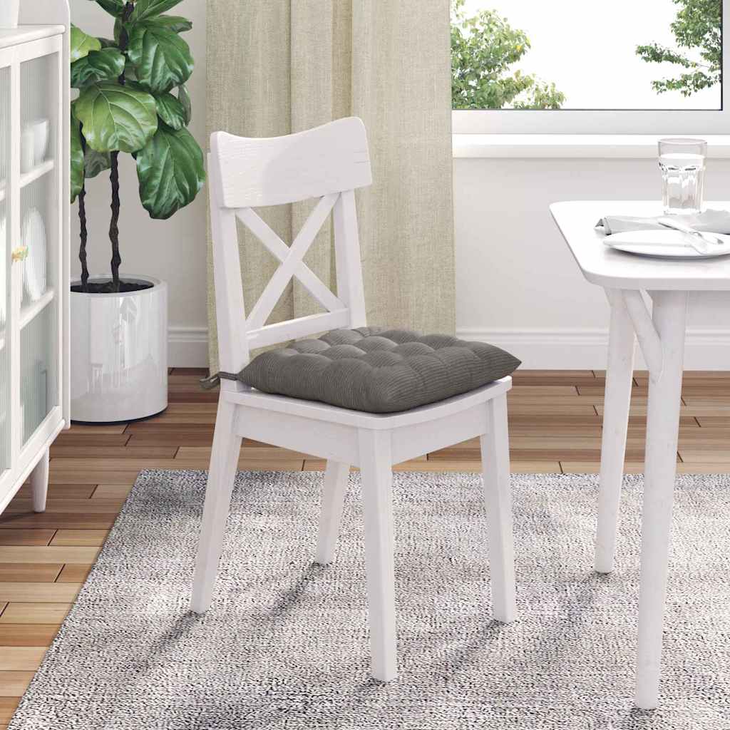 Cuscini per Seduta 4 pcs Grigio chiaro 40 x 40 x 6 cm