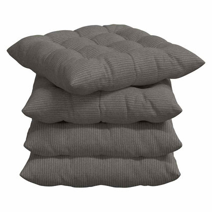 Cuscini per Seduta 4 pcs Grigio chiaro 40 x 40 x 6 cm