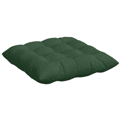 Cuscini per Seduta 4 pcs Verde Scuro 40 x 40 x 6 cm | homemem39