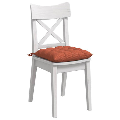 Cuscini per Seduta 4 pcs Rosso Arancio 40 x 40 x 6 cm