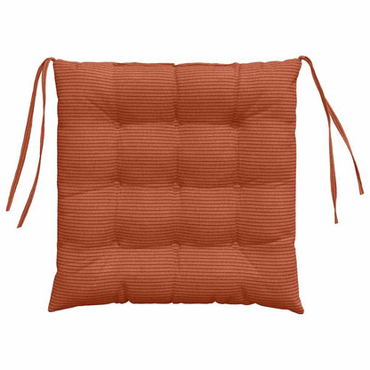 Cuscini per Seduta 4 pcs Rosso Arancio 40 x 40 x 6 cm
