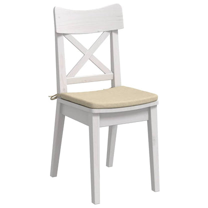 Cuscini per Seduta 4 pcs Crema 40 x 40 x 3 cm Tessuto | homemem39