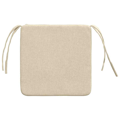 Cuscini per Seduta 4 pcs Crema 40 x 40 x 3 cm Tessuto | homemem39